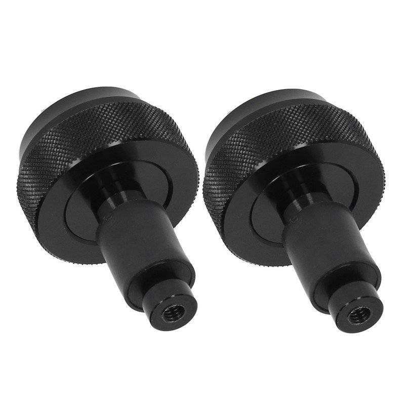 Motorcycle Handlebar End Plug Throttle Speed Control Black Alumimium Rubber
