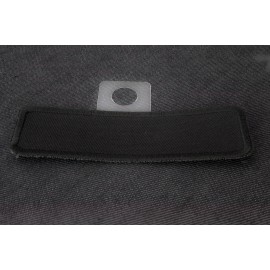 Ivamis Black Name Tag Blank Patch- 3.5x1 inch - P4034