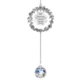 Gifts for Son from Mom and Dad, Son Gifts Suncatcher, Valentines Birthday Gifts for Son, Sun Catcher Gifts for Christmas Birthday Thanksgiving Valentines Day