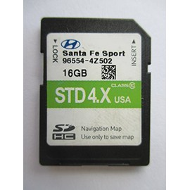 4Z502 2016 2017 Hyundai Santa Fe Sport 4 Cylinder (Santafe) Navigation MAP SD Card,GPS,U.S.A 16GB OEM 96554-4Z502