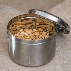Qualways Stainless Steel 0.9kg Canister