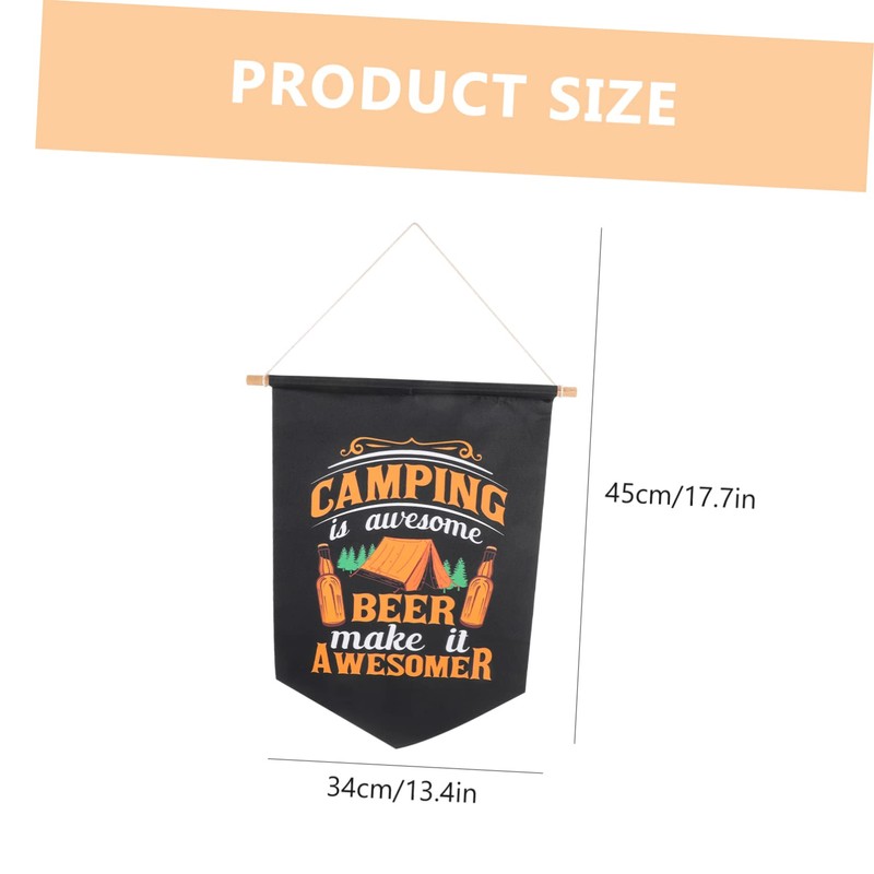 Mipcase Camping Flag Banner Triangle Bunting Decoration Durable Party Banner
