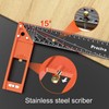 Try Square, Precise Universal Combination Angle Made of Metal with