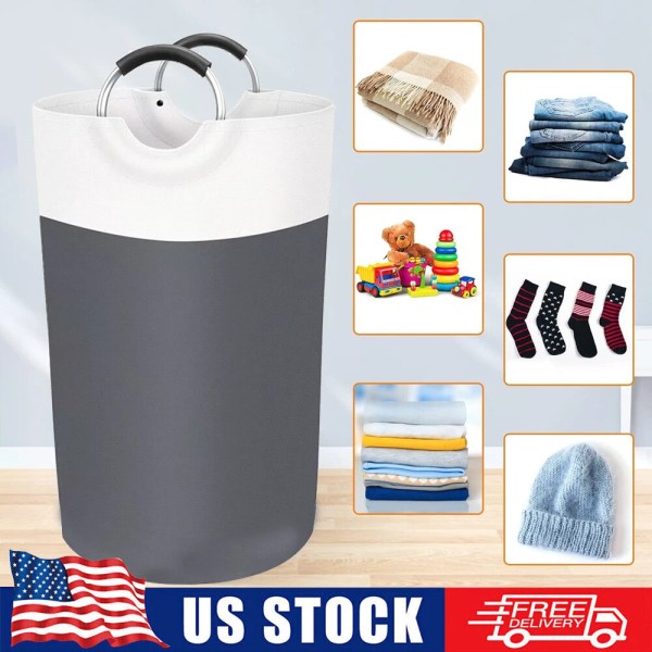 BlissTotes 82L BlissTotes Collapsible Laundry Basket, Waterproof Hamper + Aluminum