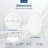 Amico 5/6 inch 5CCT LED Recessed Lighting 20 Pack, 1050LM