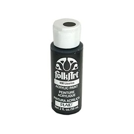 Folkart Acrylic Paint 2oz-Licorice