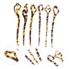 Beavorty Sets Hair Bun Hair Sticks Acetate Tortoise Chinese Easy