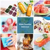 Ice Cube Trays 4 Pack, Airabc Silicone Ice Cube Trays