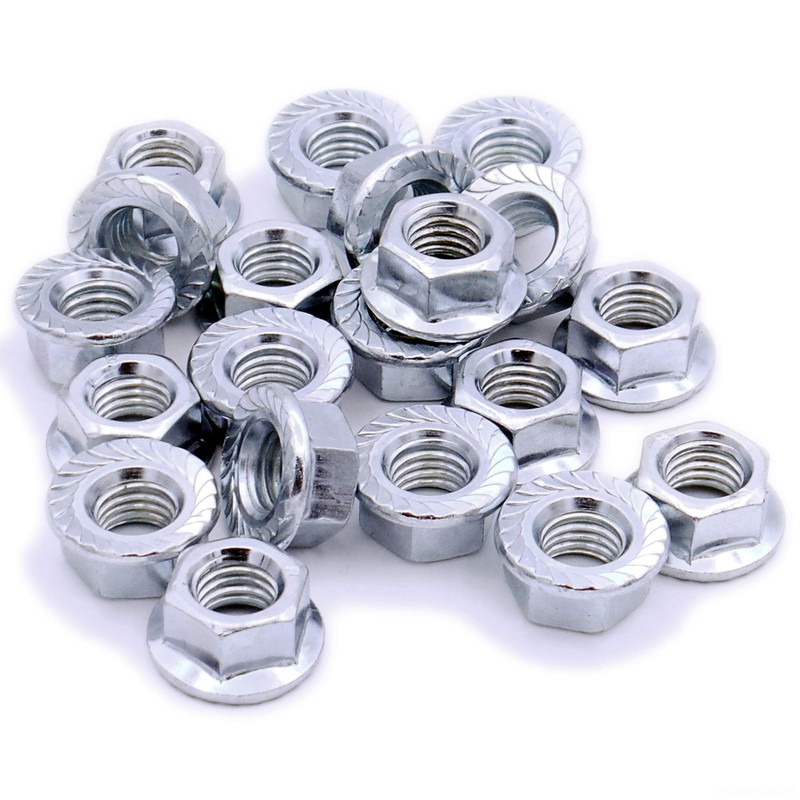 M5 (5mm) Serrated Flange Hex Nut - Stainless Steel (A2)