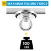 Magnetic Hooks, 100 LB（45KG） Heavy Duty Magnetic Hooks with Countersunk