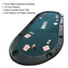 Trademark Texas Hold'em Poker Padded Table Top with Cupholders,Green