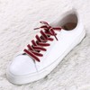 Allegra K Striped Canvas Shoelaces, Flat Shoelaces, Shoe Laces, 1