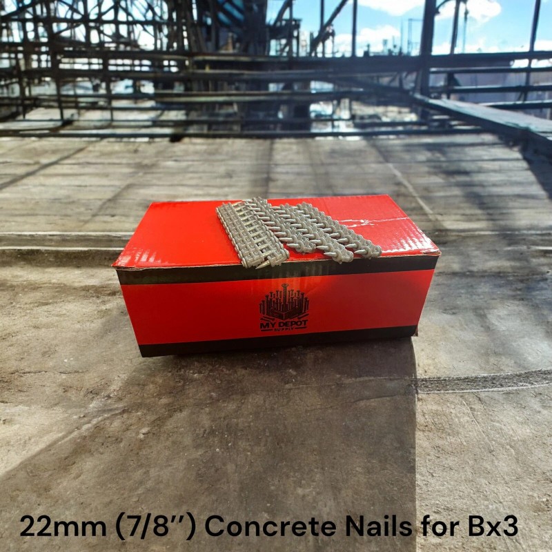 Hilti Bx3 1000x Concrete Nails for Hilti Bx3 (22mm) -Pins