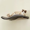 LIORCE Cat Shelf with Comfortable Cat Cushion - Wave Modern