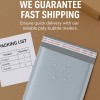 JSELECT 4X8 200 #000 Poly Bubble Mailers White Padded Envelopes