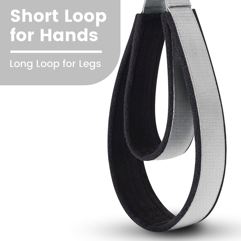2PCS Pilates Double Loop Strap for Reformer Fitness D-Ring Straps