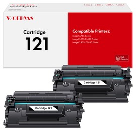 WOEBYAS 121 Black Toner Cartridge Compatible Replacement for Canon 121 CRG121 CRG-121 High Yield Replacement Work for Canon imageCLASS D1620 D1650 1620 1650 Printer (Black, 2 Pack)