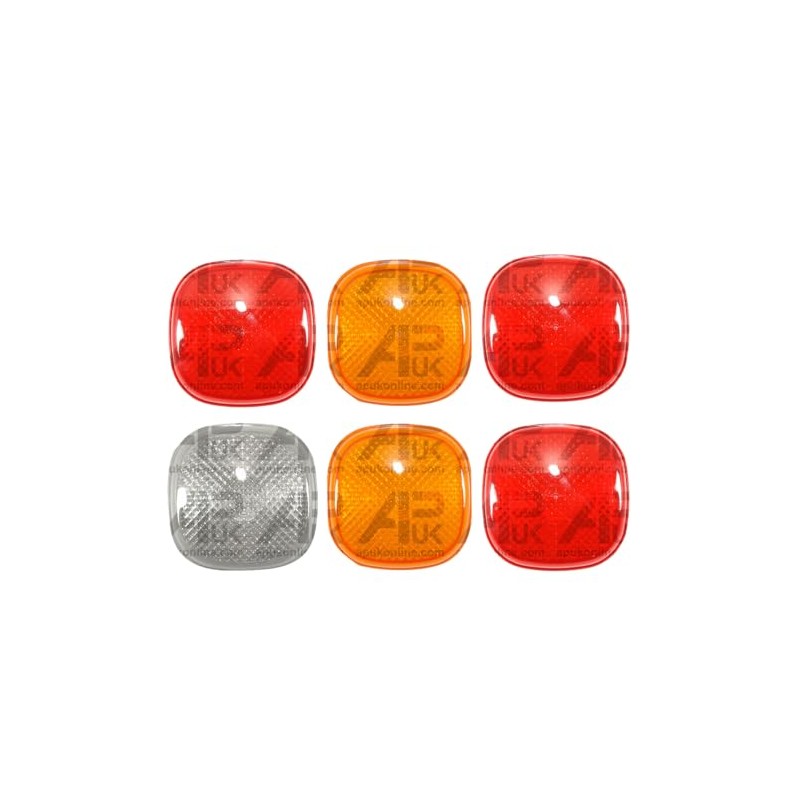 APUK Rear Stop Indicator Reverse Light Lamp 6 Lens Set