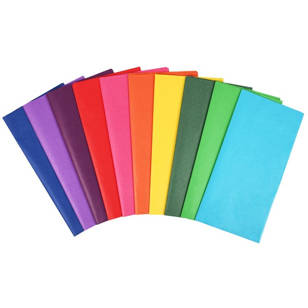 Simetufy 60 Sheets Tissue Paper for Gift Bags, 10 Bold Colored Tissue Paper for Crafts, Art Tissue Paper Bulk, Gift Tissue Paper 20 x 20 Inch