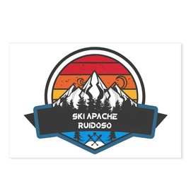 CafePress Ski Apache Ruidoso New Mexico Postcards (Package of 8), 6"x4" Printed Note Card