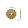 Tiazza 10Pcs Brass Backplate Washers Classical Furniture Decoration Gasket Hardware