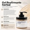 Gel Reafirmante Herbal, 400 g, Fórmula Natural con Mentol y