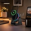 Wireless Induction Speaker Phone Stand for Desk Use – 360°