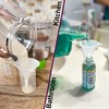 KarZone Kitchen Funnels - Set of 4 Plastic Flask Funnels