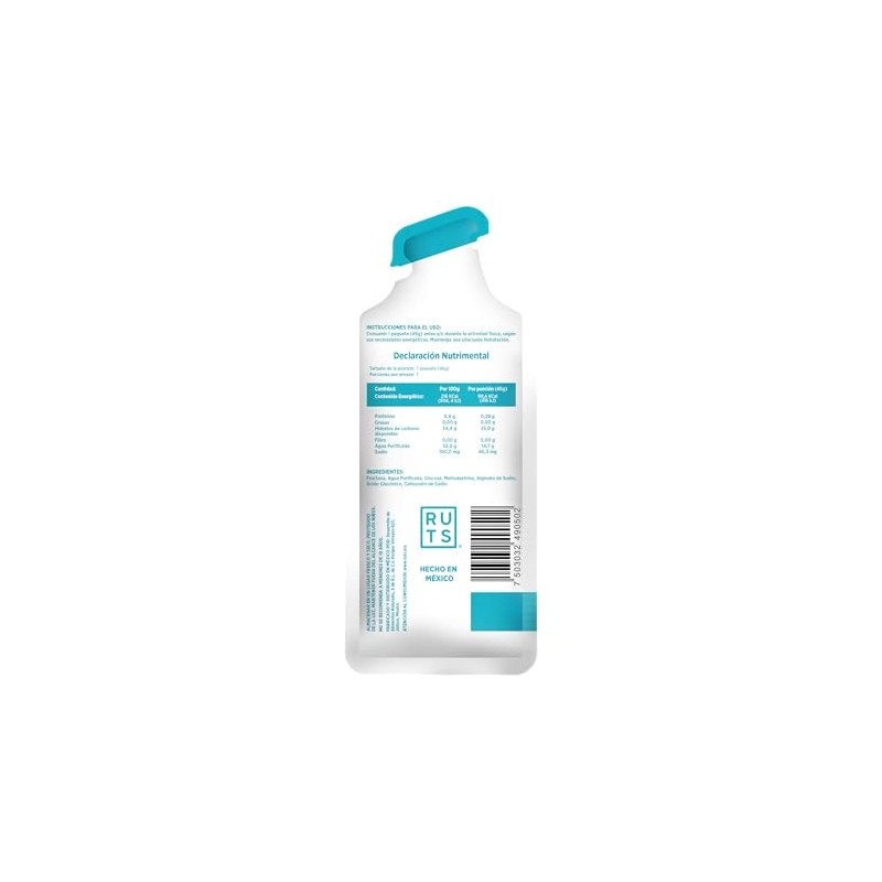 RUTS HYDROGEL | 25 GR DE CARBOHIDRATOS | MALTODEXTRINA, GLUCOSA