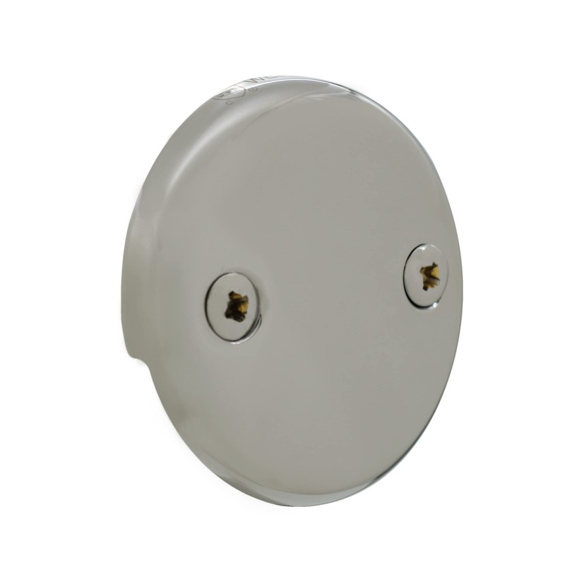Westbrass Twist & Close Tub Trim Set with Two-Hole Overflow