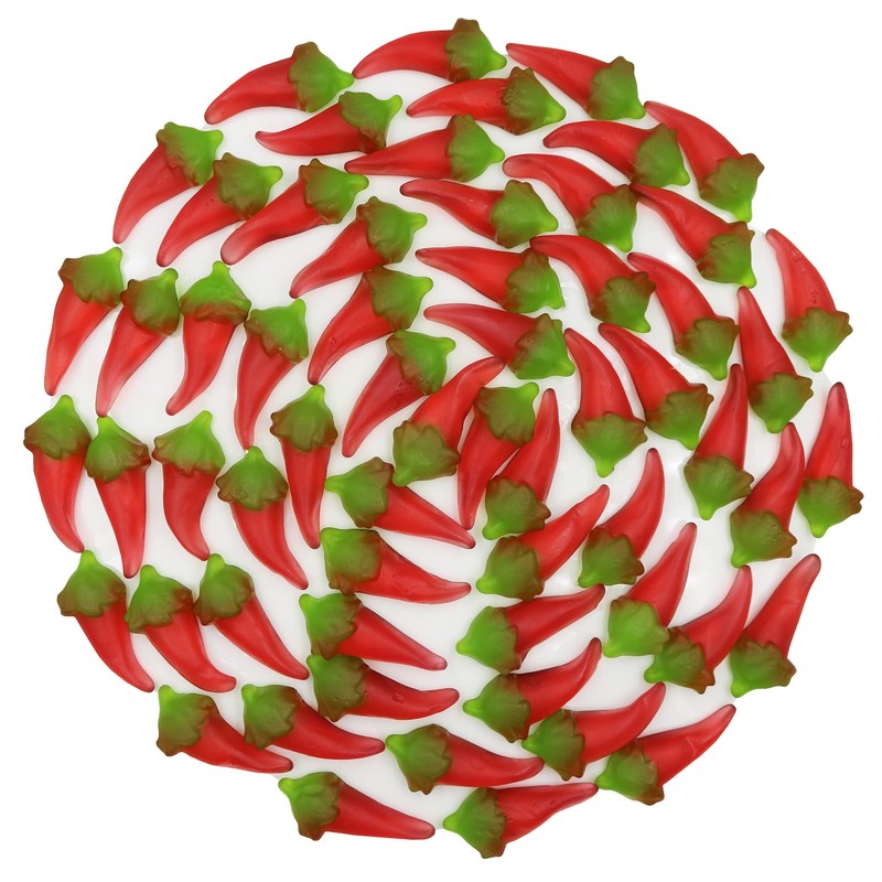 FirstChoiceCandy Red Hot Chili Peppers Spicy Gummy (2 Pound)