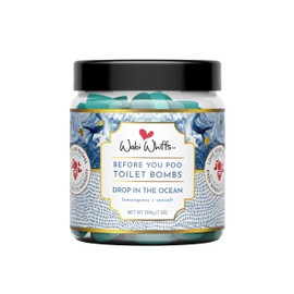 Wabi Whiffs Fizzing Toilet Bombs, Drop In The Ocean, 60 Count