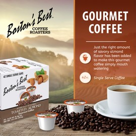 Toasted Almond Gourmet Coffee by Bostons Best for - 42 Cups Coffee