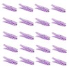 20 Plastic Clothes Pegs Clothes Line Socks Towels Purple