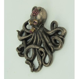 Veronese Design Bronze Finish Steampunk Style Octopus Rebreather Wall Hanging
