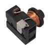 Walmine Black Refrigerator Coil Compressor Relay Starter for 1/2 HP