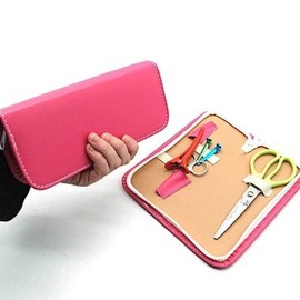 Scissors Sheath Pink Leather Case Storage-WF4FFC1 / 가위 가위집 핑크 가죽 케이스 보관-WF4FFC1