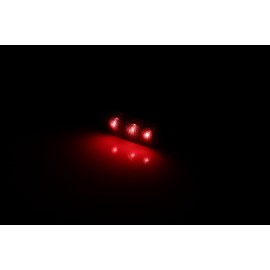 cciyu 4Pcs For Dodge RAM 2500HD & 3500HD LED Fender Bed Side Marker Lights Set Double Wheel Pickup Truck 2010-2018 Smoked Lens Amber/Red Light Front Rear Side Fender Position Parking Lamp