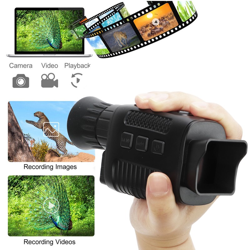 Digital Night Vision Monocular Infrared HD Handheld ABS Camera with