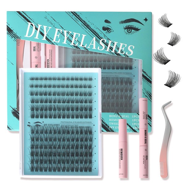 MOTIBACK Lash Extension Set 168Pcs Wimpern Extensions Set Wimpern Extensions