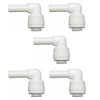 Pxyelec 1/4 Inch Elbow Water Filter Fitting Tube Connect 5