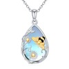 JKR Bee Necklace for Women S925 Sterling Silver Bee Teardrop