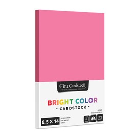 Ultra Fuchsia Bright Color Cardstock Paper – Great for Arts and Crafts, Invitations, Scrapbooking & Stationery Printing | Medium Weight 65lb Cover (176gsm) Card Stock | 8.5" x 14" | 50 Sheets per Pack