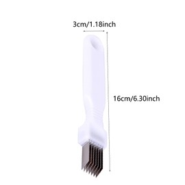 SEIWEI Vegetable Cutter, Stainless Steel Vegetable Cutter, Onion Cutter, Garlic Cutter, Cutlery, Kitchen Tool, Slice Cutlery, Vegetable Cutter