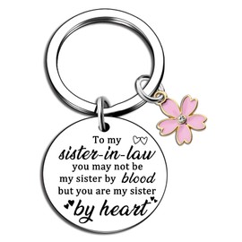 Sister in Law Gifts Christmas Gifts for Sister in Law Stocking Stuffers for Teen Girls Birthday Christmas Gift Mothers Day Wedding Gift from Soul Sisters Keychain Jewelry Stocking Stuffers for Women