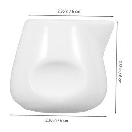 ULTECHNOVO Ceramic Milk Pourer with Spout Elegant European Design for Serving Sauces and Syrups for Kitchen Dining and Entertaining Small Pitcher for Individual Portions