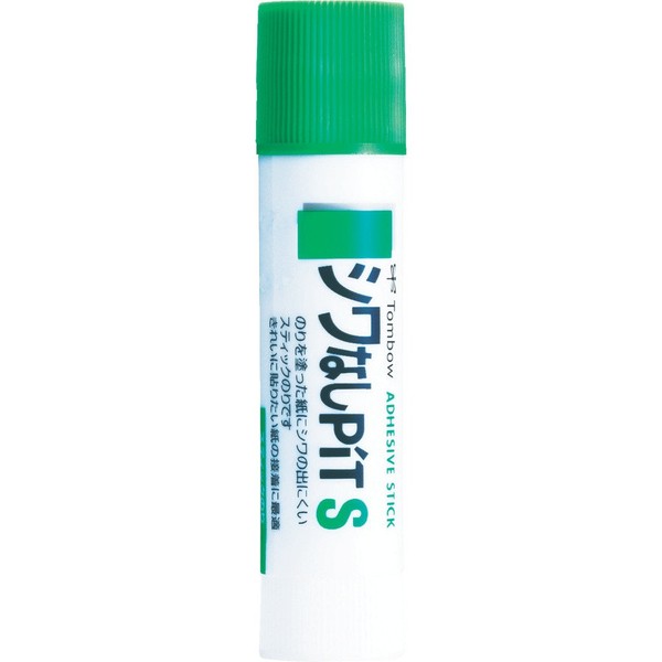 Tombow Stick Glue, Wrinkle-Free Pit, S, PT-TAS Glue Stick, Green, Product Size: 0.8 x 3.4 inches (20 x 87 mm), Capacity: Approx. 0.4 oz (10 g) / 0.7 oz (20 g)