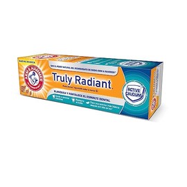 Arm & Hammer Truly Radiant, Pasta Dental Blanqueadora, Fortalece El Esmalte Dental, 121 gr