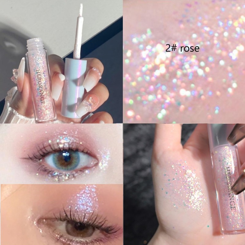 KARLOR Glitter Eyeshadow Liquid, 3 Pieces Glitter Eyeshadow Liquid Eyeshadow