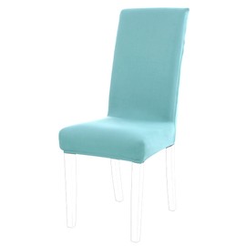 sourcing map High Back Dining Chair Covers, Stretch Removable Washable Bar Stool Slipcovers/Protectors, Spandex Chair Covers for Dining Room Kitchen Party Wedding Decoration Teal